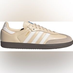 Adidas Samba Unisex OG Sneakers - Cream and White: Women Size 8.5